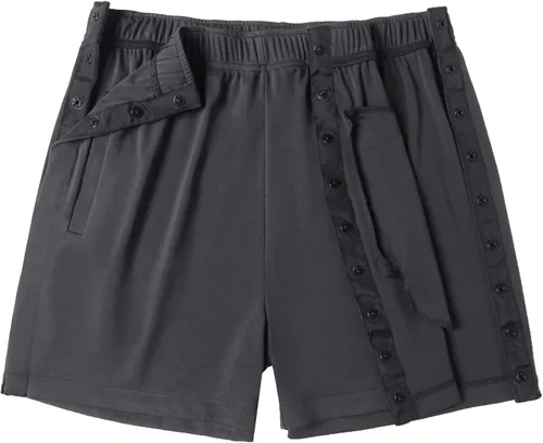 Vista 8 de Deyeek Pantalones cortos para hombre Breakaway Pantalones cortos adaptativos para después de la cadera y la rodilla, pantalones cortos de Negro