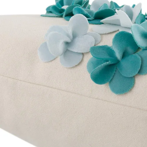 Vista 4 de JWH Fundas de almohada hechas a mano con flores en 3D, fundas de almohada decorativas estéticas y decorativas para sofá, sala de estar, cama, silla