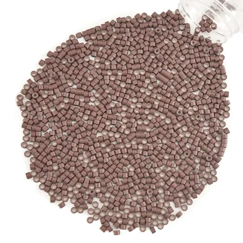 Vista 78 de Vlasy 100 Piezas Cuentas de Nano Anillo con Forro de Silicona para Extensiones de Cabello Humano con Nano Anillo 5 Colores Opcionales (Negro)