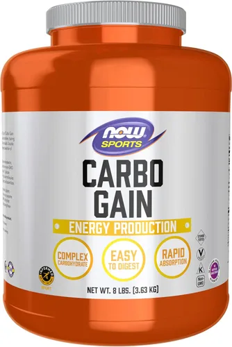 NOW Foods Nutrición deportiva, polvo de ganancia de carbohidratos (Maltodextrina), absorción rápida, producción de energía, 8 libras