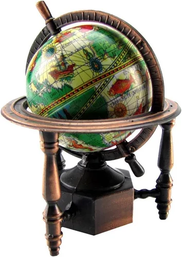 1:12 Miniature World Globe Dollhouse/Diorama Accesorio Die Cast Sacapuntas
