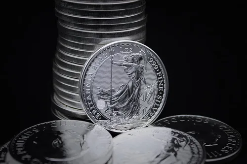 Vista 5 de 1997 - Present (Random Year) Lot of (5) 1 oz Silver Britannia Coins Brilliant Uncirculated with a Certificate of Authenticity £2 GBP Seller BU