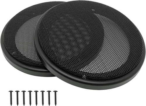 Vista 11 de Cubiertas para parrilla de altavoz de 3 pulgadas, protector de subwoofer para altavoz de automóvil, marco de plástico ABS con malla metálica