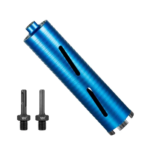 Vista 15 de Brocas de núcleo de diamante SALI de 2 3/4" de diámetro, 10"/254mm de profundidad de perforación, rosca de 5/8-11", broca de núcleo con segmentos