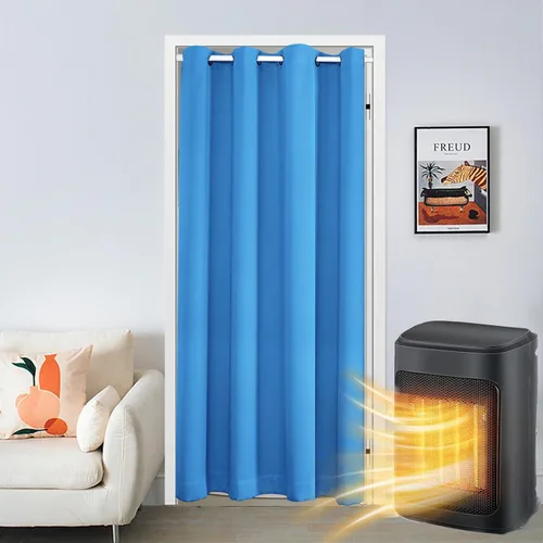 Vista 27 de SK Studio Cortinas opacas para armario, cortinas opacas con aislamiento térmico y ojales, cortinas de puerta para divisor de habitación, pasillo