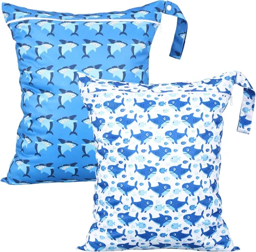 Vista 17 de Shappy 2 piezas de bolsa grande de lavandería para viajes, lavable, impermeable, para ropa sucia húmeda y seca, para baño y ejercicio (negro sólido)