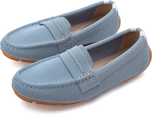 Vista 3 de Stytbtot Mocasines cómodos para mujer, zapatos planos