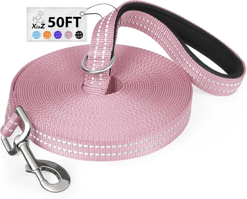 Vista 24 de Correa Larga para Perros XiaZ Correas de Entrenamiento 10/15/20/30/50/100 pies Correa Larga para Perros 30 pies Correa de Entrenamiento