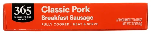 Vista 6 de 365 by Whole Foods Market, Salchicha de cerdo Classic Breakfast, 7 oz