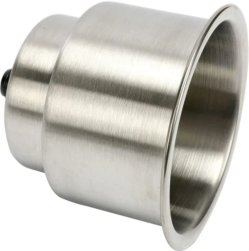 Vista 5 de Amarine Made Soporte para bebidas de acero inoxidable con drenaje Marine Boat Rv Camper (paquete de 12)