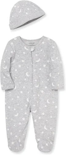 Vista 10 de Little Me Pijamas con Pies de Algodón Ropa de Dormir para Bebés Niños y Niñas Enterizo con Pies Verde