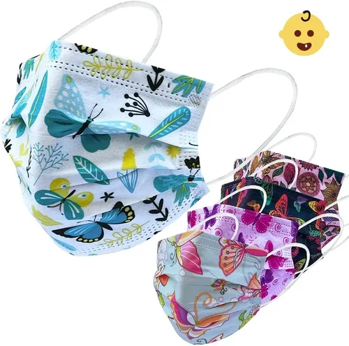 Vista 7 de Máscara de seguridad desechable de 3 capas de protección facial para adultos, 50 unidades (transición 2)