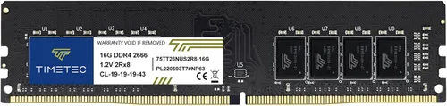 Vista 7 de Timetec 8GB DDR4 2666MHz (PC4-2666V) PC4-21300 UDIMM RAM de escritorio - 288-Pin 1.2V CL19 No ECC sin búfer DIMM Actualización del módulo de memoria