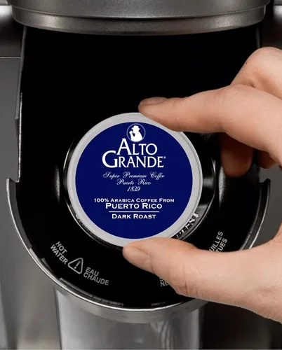 Vista 3 de Alto Grande Cápsulas de café arábica tostado oscuro molido, 72 unidades, compatible con cafeteras Keurig K Cup