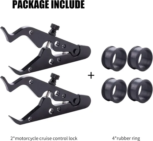 Vista 4 de Control de crucero de motocicleta, bloqueo de acelerador de motocicleta, abrazadera de bloqueo de agarre de mano ligera universal, muñeca