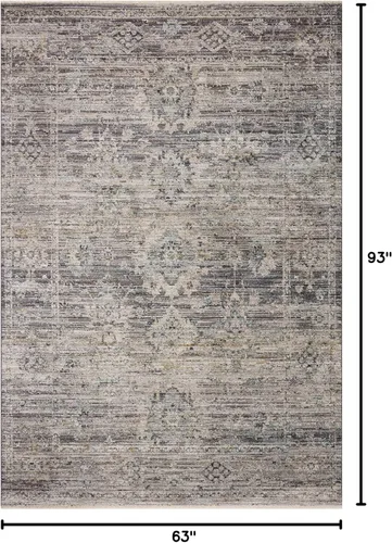 Vista 157 de Loloi Jean Stoffer Katherine Collection KES-02 Ocean/Coral 2'-7'' x 10'-0'', .25" Pile Height, Runner Rug