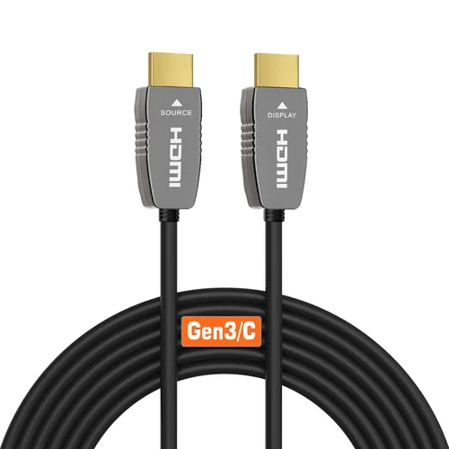 RUIPRO - Cable de fibra óptica HDMI 2.1 8K, clasificación CL2, 48 Gbps, 8K60, 4K120, 3 pies