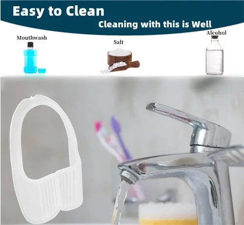 Vista 4 de ZJchao 10 protectores de rechinamiento de dientes, goma de protección nocturna, protector de boca para rechinar los dientes, no más protector