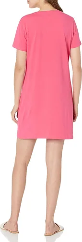 Vista 2 de Tommy Hilfiger Vestido de verano de algodón de manga corta para mujer