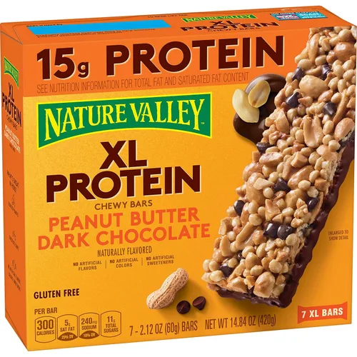 Vista 28 de Nature Valley, Barras de granola de almendras dulces y saladas, caja de 7.4 onzas (paquete de 4)