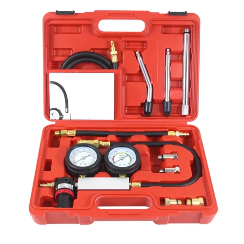 Kit automotriz multifuncional del probador de fugas del cilindro, probador de compresión del motor de gasolina, conjunto de herramientas de