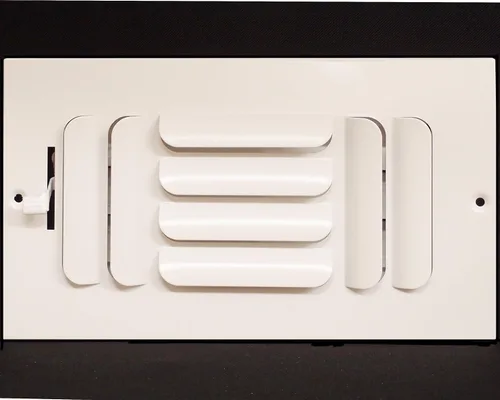 Vista 14 de HVAC Premium Difusor de Suministro de Aire de Cuchilla Curva Fija de 1 Vía de 6" X 6" - Cubierta de Conducto de Ventilación - Registro de Rejilla