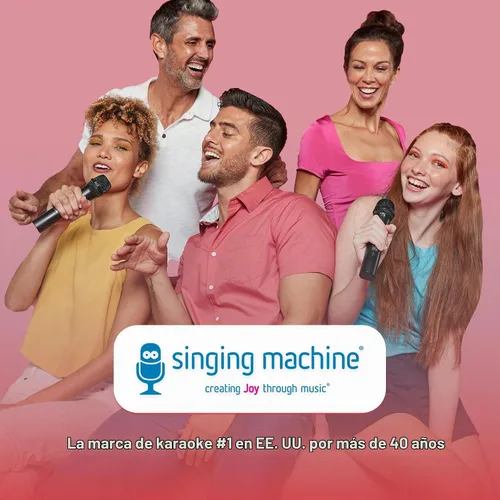 Vista 6 de Máquina de Karaoke para Compartir Viaje para Niños y Adultos, Micrófono de Karaoke Inalámbrico y Bluetooth Carpool Karaoke The Mic 2.0 - con Efectos
