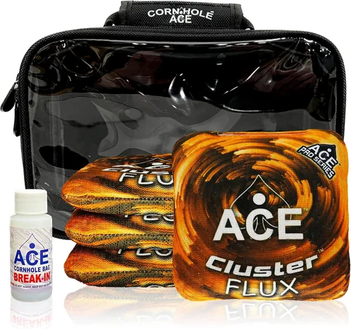 Vista 8 de Cluster Flux Bolsos de Cornhole ACE Pro + Kits PRO Tecnología de Almohadilla de Cluster Doble Cara Resbaladiza y Pegajosa para Todo Clima