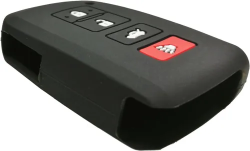 Vista 2 de 2 piezas Coolbestda de silicona Smart Key Fob Protector sin llave, chaqueta con soporte remoto para Toyota RAV4 Sequoia Highlander Avalon Corolla