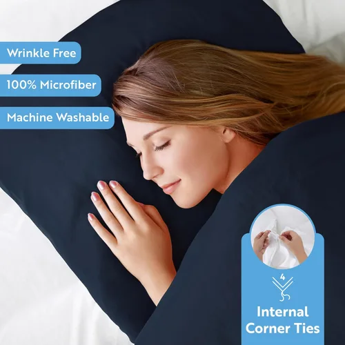 Vista 499 de Linen Market Funda de edredón individual para cama individual – Experimenta una comodidad similar a un hotel con una suavidad inigualable