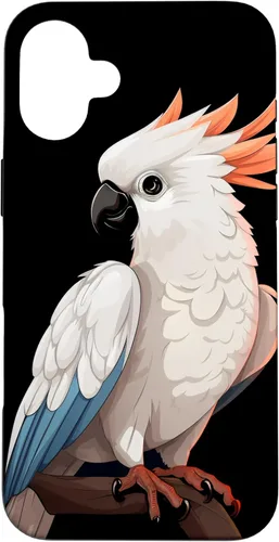 Vista 22 de iPhone 16 Cockatoo Parrot Tropical Bird Case