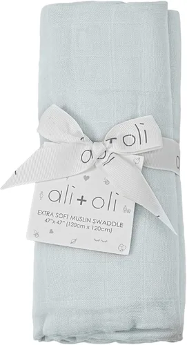 Vista 13 de Ali+Oli Manta de muselina para envolver al bebé (Auto) Tamaño grande 47" x 47" de rayón suave hecha de bambú y algodón orgánico, manta de recepción
