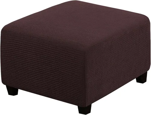 Vista 86 de H.VERSAILTEX Funda Deslizable para Otomana Rectangular Ajuste de Longitud 29"-34" Reposapiés Fundas Deslizables para Sofá Funda para Taburete