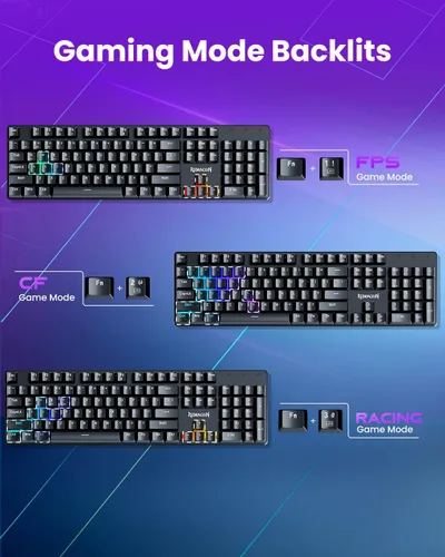 Vista 6 de Redragon K671KS Teclado mecánico inalámbrico para juegos, teclado personalizado intercambiable en caliente Tri Mode BT/2.4G/USB-C, teclados