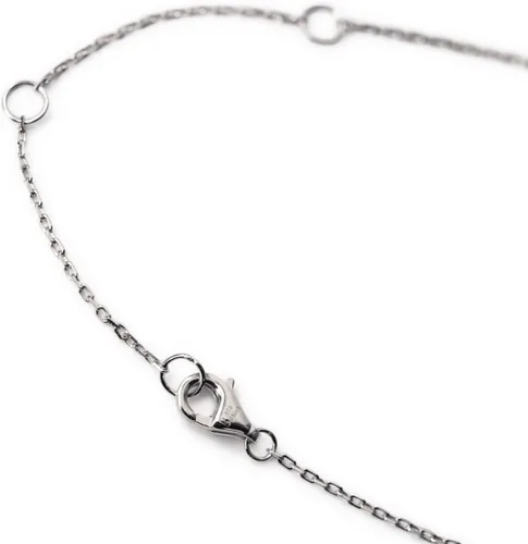 Vista 8 de A+O Regalo para hermana, collar con colgante de disco de circonita cúbica pequeña en oro, oro rosa o plata