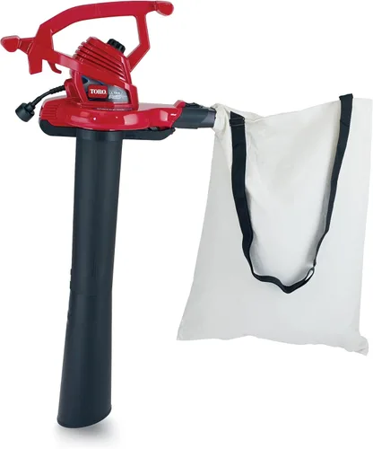 Vista 3 de Toro 51621 UltraPlus - Soplador de hojas, velocidad variable (hasta 250 mph) con impulsor de metal, 12 amperios, rojo y cable de extensión de vinilo