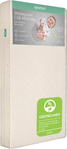 Vista 10 de Newton Baby Colchón impermeable para cuna y cama para niños pequeños, ultra transpirable, probado para reducir el riesgo de asfixia, núcleo y Gris