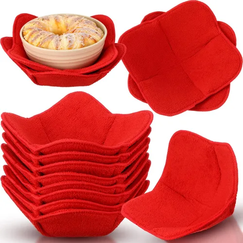 Vista 7 de Uiifan Juego de 20 soportes para cuencos de microondas para platos de sopa y comida caliente, aptos para microondas, soportes para ollas, multiusos