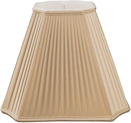 Royal Designs - Pantalla plisada de esquina de corte invertido, color dorado antiguo, 5 x 11 x 9 pulgadas