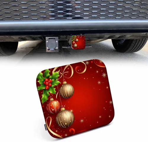 Vista 12 de Cubierta para enganche de remolque de 2 pulgadas con bandera americana, cubierta de enganche de remolque con línea delgada roja, verde y azul