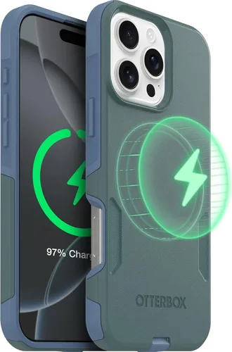 Vista 7 de OtterBox Funda para iPhone 16 Commuter Series - Baby Blue Jeans