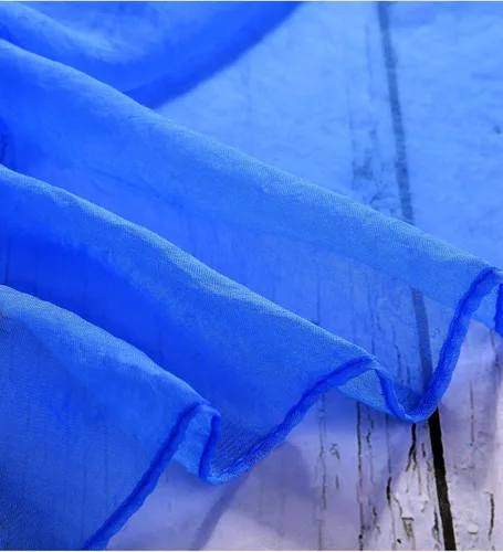 Vista 3 de Boao Bufanda de gasa para mujer, bufanda de gasa transparente de los años 50, bufanda para la cabeza, pañuelo vintage para mujer, accesorios