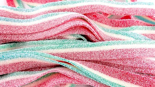 Vista 16 de SweetGlob Sour Gummy Belts Candy (1 libra, tazón de frutas surtido ácido)