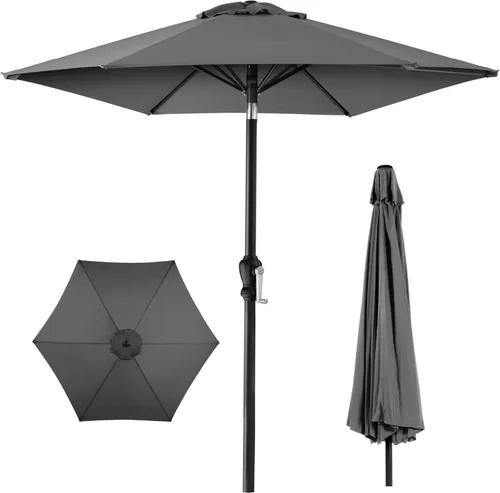 Vista 19 de Best Choice Products 10ft Outdoor Table Compatible Steel Polyester Market Patio Umbrella w/Crank and Easy Push Button Tilt