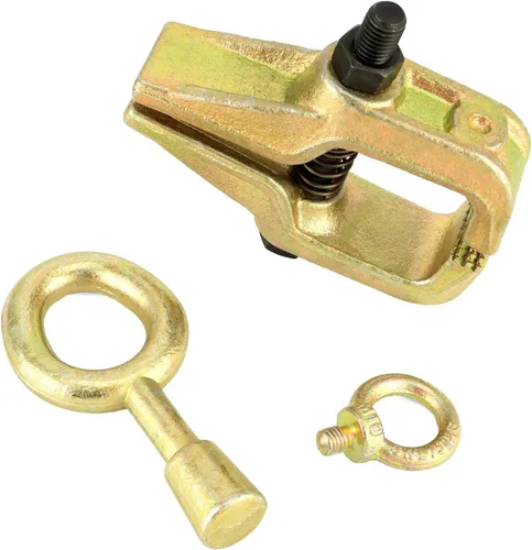 Vista 3 de QWORK Abrazadera de tracción de reparación de carrocería, 5 toneladas superior y recto de 2 vías, abrazadera de tracción de marco autoajustable