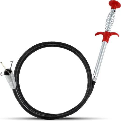 Vista 7 de RAM-PRO - Removedor de obstrucciones de drenaje de serpiente de 22 pulgadas, utilizado como removedor de obstrucciones para fregadero, ducha