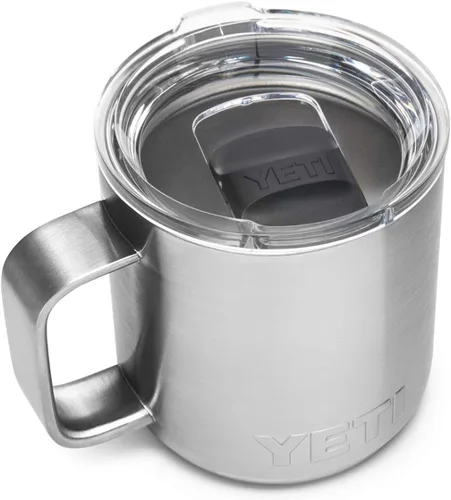 YETI Rambler - Taza apilable de 10 onzas, aislada al vacío, acero inoxidable con tapa MagSlider, acero inoxidable