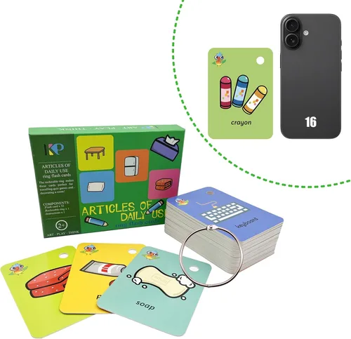 Vista 12 de Juego de 262 tarjetas flash para niños pequeños, tarjetas flash preescolares para niños, tarjetas de palabras visuales, regalos para números