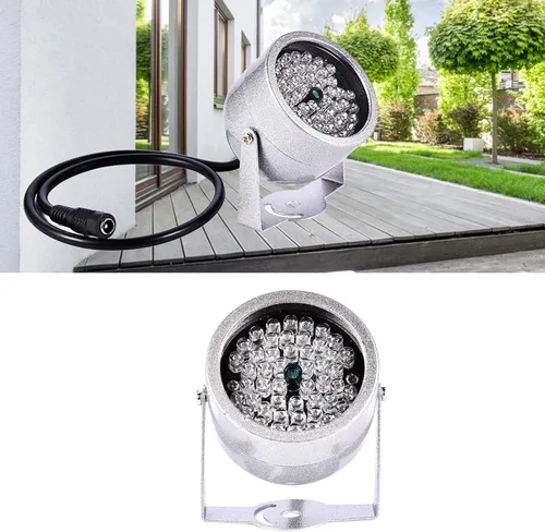 Vista 8 de Joyzan Iluminación IR, 48 LED Luces Infrarrojos Impermeable Visiones Nocturnas Cámara IP Seguridad Auto Sensor Iluminación CCTV 60 Grados Ángulo