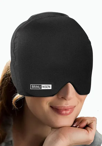 Sombrero de gel para la cabeza, sombrero para aliviar el dolor de cabeza, sombrero de alivio de migraña, compresa fría, sombrero de alivio de